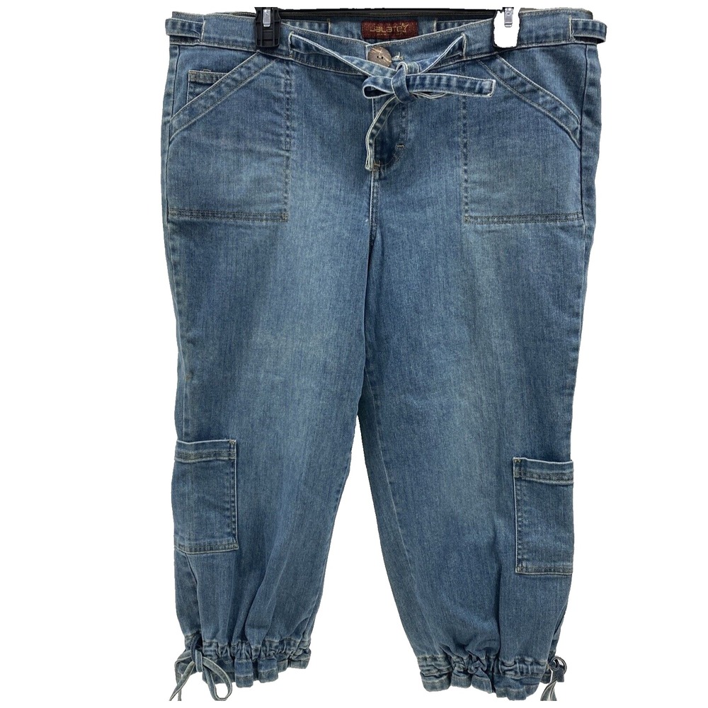 Jalate Denim division cropped Jeans Womens 14 blue pockets vintage? mid rise y2k